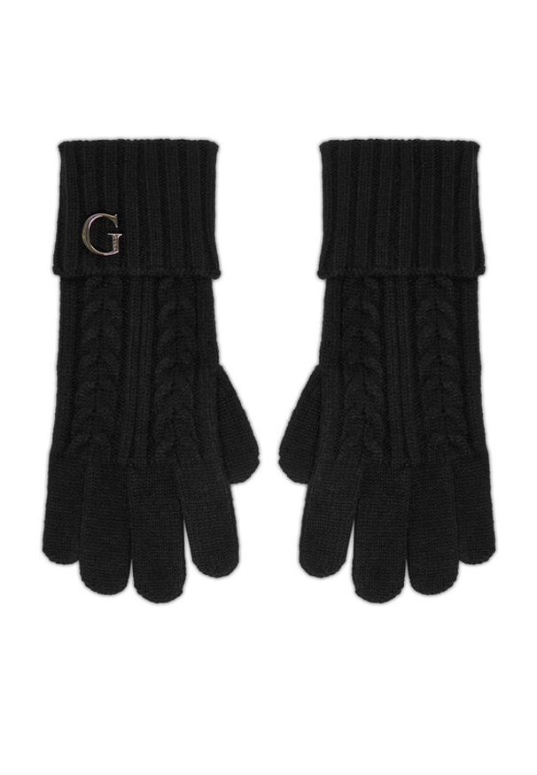 Guess Rękawiczki Damskie AW5382 POL02 Czarny. Kolor: czarny. Materiał: akryl, materiał