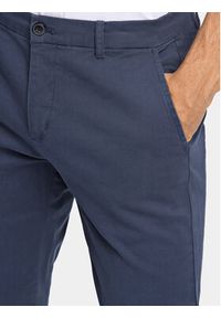 Lindbergh Chinosy 30-005044 Granatowy Slim Fit. Kolor: niebieski. Materiał: bawełna #8