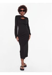 GESTUZ - Gestuz Sukienka codzienna Anka 10906826 Czarny Slim Fit. Okazja: na co dzień. Kolor: czarny. Materiał: wiskoza. Typ sukienki: proste. Styl: casual #5