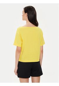 Sisley T-Shirt 3096L400N Żółty Relaxed Fit. Kolor: żółty. Materiał: bawełna #4