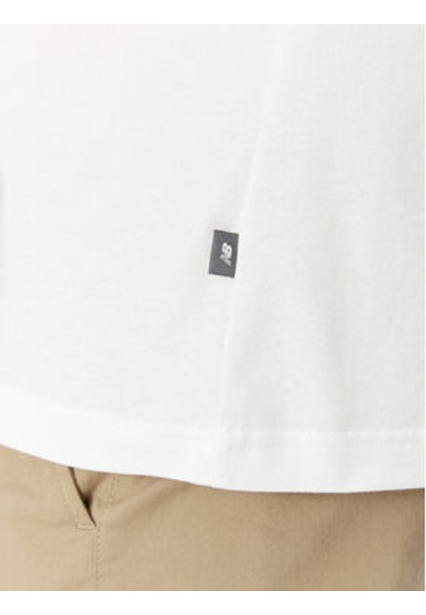 New Balance T-Shirt MT51978 Biały Relaxed Fit. Kolor: biały. Materiał: bawełna
