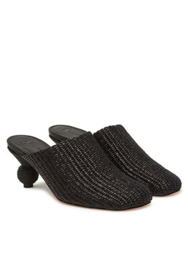 Weekend Max Mara Klapki 2515521015600 Czarny. Kolor: czarny. Materiał: materiał