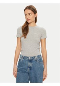 Guess Jeans T-Shirt W5RI52 J1314 Szary Regular Fit. Kolor: szary. Materiał: bawełna