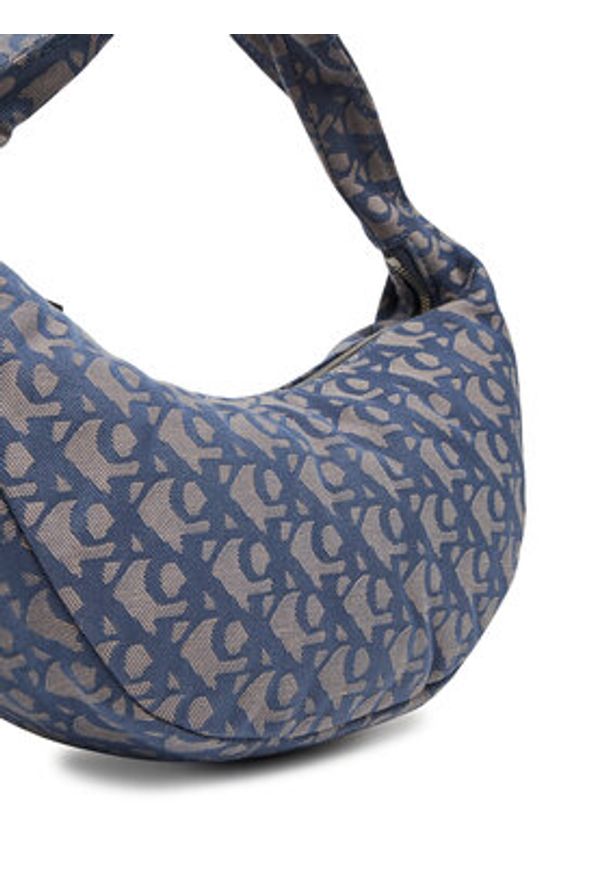 Calvin Klein Torebka Ckj Monogram Pinched Medium Shou LV04F3206G Niebieski. Kolor: niebieski