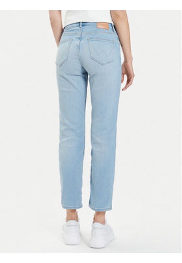 Wrangler Jeansy Love Letters 112350946 205232 Niebieski Straight Leg. Kolor: niebieski
