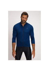JAY-PI - Męski Kolarski trykot Odzież rowerowa długi rękaw QuickDry kieszeń z tyłu. Kolekcja: plus size. Kolor: niebieski. Materiał: poliester, materiał. Długość rękawa: długi rękaw. Długość: długie. Sport: kolarstwo