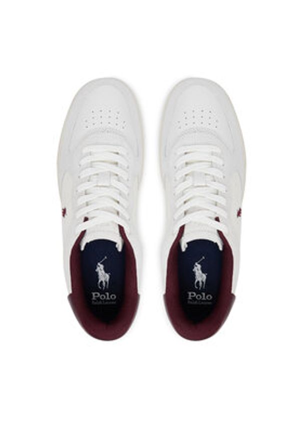 Polo Ralph Lauren Sneakersy 809971482003 Biały. Kolor: biały. Materiał: zamsz, skóra