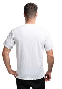 Marmot - Koszulka męska Leaning Marty Tee Ss. Kolor: zielony, biały, wielokolorowy. Sport: turystyka piesza