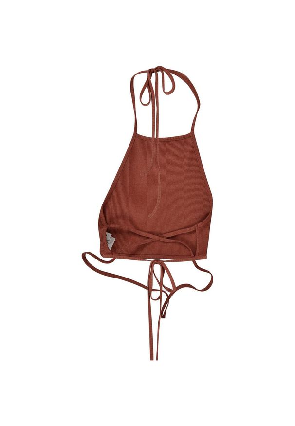 Urban Classics - Trapezowy Top W Prążki Dla Kobiet. Kolor: żółty, pomarańczowy, wielokolorowy. Wzór: prążki