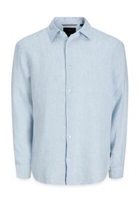 Jack & Jones Koszula Lawrence 12293563 Niebieski jasny Regular Fit. Kolor: niebieski. Materiał: len #4
