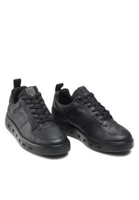 ecco - ECCO Sneakersy Street 720 M GORE-TEX 52081401001 Czarny. Kolor: czarny. Materiał: skóra. Technologia: Gore-Tex #7
