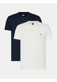 Tommy Jeans Komplet 2 t-shirtów DM0DM20687 Kolorowy Slim Fit. Materiał: bawełna. Wzór: kolorowy