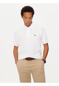 Lacoste Polo L1212 Biały Classic Fit. Typ kołnierza: polo. Kolor: biały. Materiał: bawełna