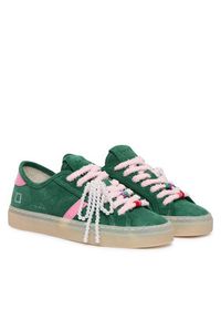 D.A.T.E. Sneakersy Tender W441-TE-BW Zielony. Kolor: zielony. Materiał: skóra, zamsz #2