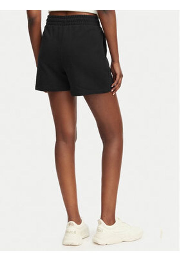 Hugo - HUGO Szorty sportowe Ninosta 50536943 Czarny Relaxed Fit. Kolor: czarny. Materiał: bawełna