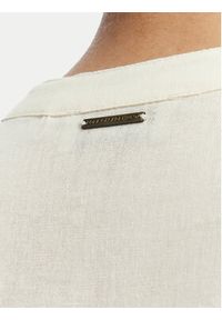 LOLA CASADEMUNT Sukienka letnia LS2616006 Kremowy Relaxed Fit. Kolor: kremowy. Materiał: bawełna. Sezon: lato #6