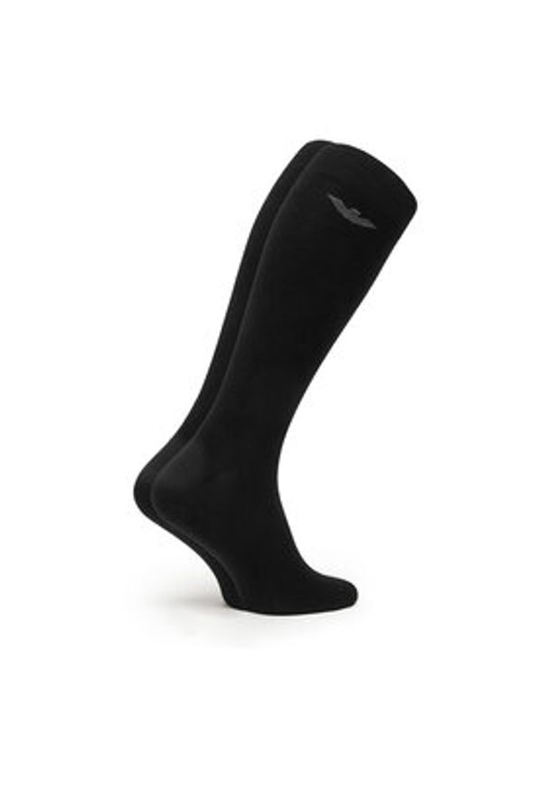 Emporio Armani Underwear Skarpety długie EM000556 AF14446 MC061 Czarny. Kolor: czarny. Materiał: bawełna