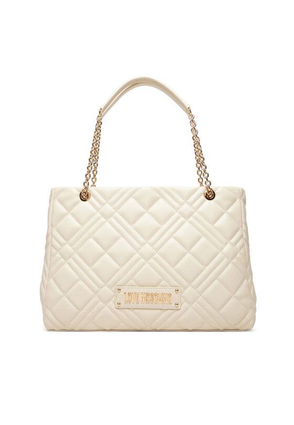 Love Moschino - LOVE MOSCHINO Torebka JC4145PP1NLA0110 Beżowy. Kolor: beżowy. Materiał: skórzane
