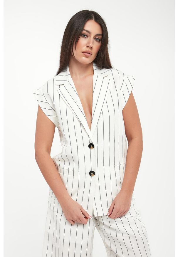 Liu Jo - Kamizelka damska w paski LIU JO. Wzór: paski