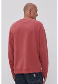 Levi's® - Levi's Bluza męska kolor różowy gładka. Okazja: na spotkanie biznesowe, na co dzień. Kolor: różowy. Materiał: dzianina. Wzór: gładki. Styl: biznesowy, casual #4