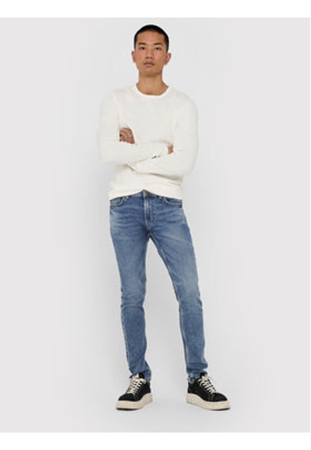 Only & Sons Jeansy Loom 22018653 Niebieski Slim Fit. Kolor: niebieski