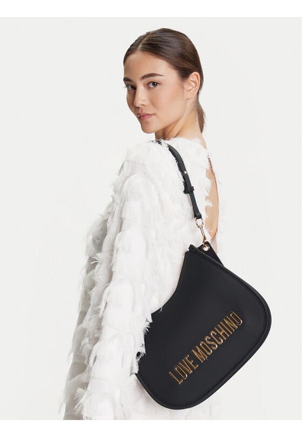 Love Moschino - LOVE MOSCHINO Torebka JC4021PP1NKD0000 Czarny. Kolor: czarny. Materiał: skórzane