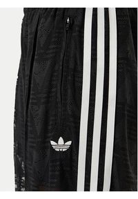 Adidas - adidas Spodnie dzianinowe Crochet Firebird KD0346 Czarny Regular Fit. Kolor: czarny. Materiał: syntetyk #3