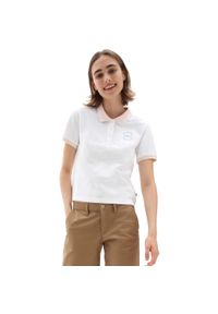 Podkoszulek damskie Vans How To Duffy. Typ kołnierza: polo. Kolor: biały. Materiał: bawełna, materiał #1
