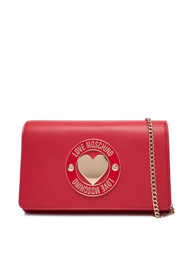 Love Moschino - LOVE MOSCHINO Torebka JC4368PP0NKG0500 Czerwony. Kolor: czerwony. Materiał: skórzane