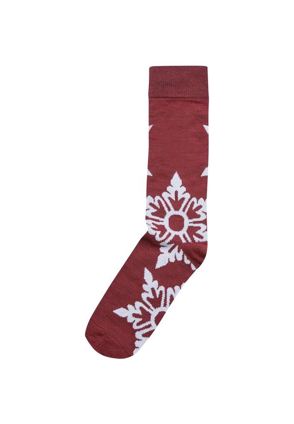 Urban Classics - Skarpety Świąteczne Unisex Dla Dorosłych Z Płatkiem Śniegu (zestaw 3 Sztuk). Kolor: czerwony, wielokolorowy, brązowy