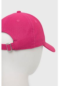 New Era czapka kolor różowy z aplikacją. Kolor: różowy. Wzór: aplikacja #3