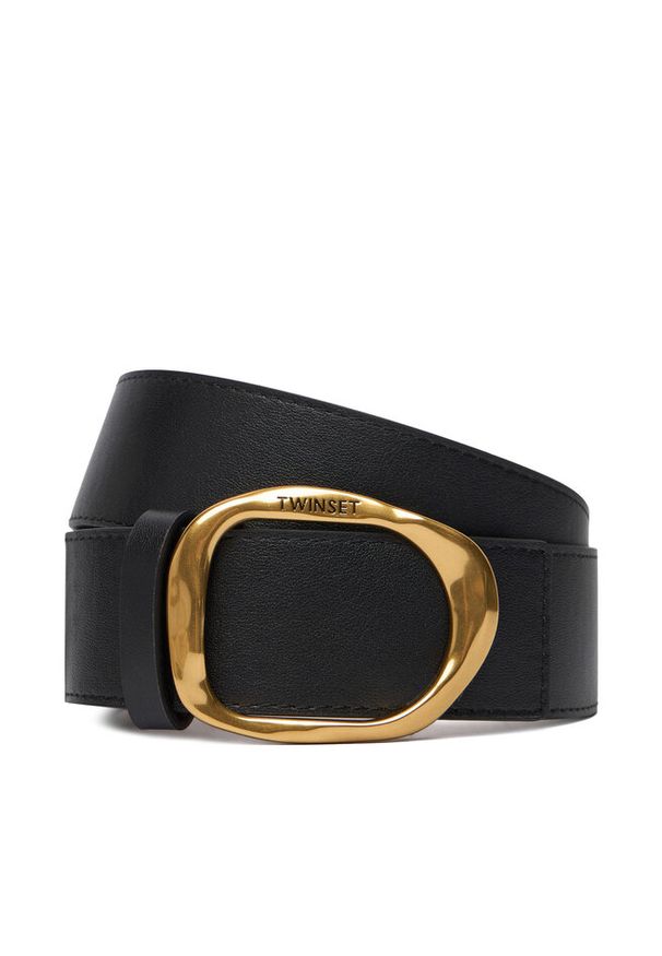 TwinSet - Pasek Damski TWINSET. Kolor: czarny