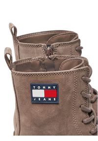 Tommy Jeans Botki Tjw Urban Lace Up Suede EN0EN02630 Brązowy. Kolor: brązowy. Materiał: zamsz, skóra #6