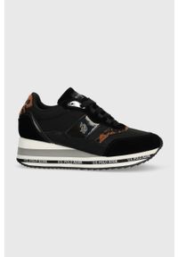 U.S. Polo Assn. sneakersy SYLVI kolor czarny SYLVI009W/CTS1. Nosek buta: okrągły. Zapięcie: sznurówki. Kolor: czarny. Materiał: guma. Obcas: na platformie #1