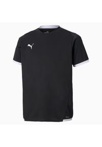 Puma - Koszulka Dziecięca TeamLIGA. Kolor: czarny. Sport: turystyka piesza