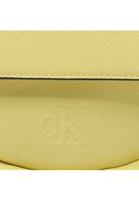 Calvin Klein Jeans Torebka Ultralight Saddle22 Pu K60K610846 Żółty. Kolor: żółty. Materiał: skórzane