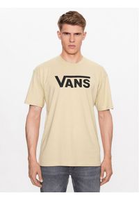Vans T-Shirt Mn Vans Classic VN000GGG Beżowy Classic Fit. Kolor: beżowy. Materiał: bawełna