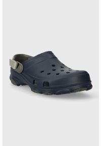 Crocs klapki Classic All Terain Clog męskie kolor granatowy 206340. Kolor: niebieski. Materiał: materiał. Wzór: paski #2