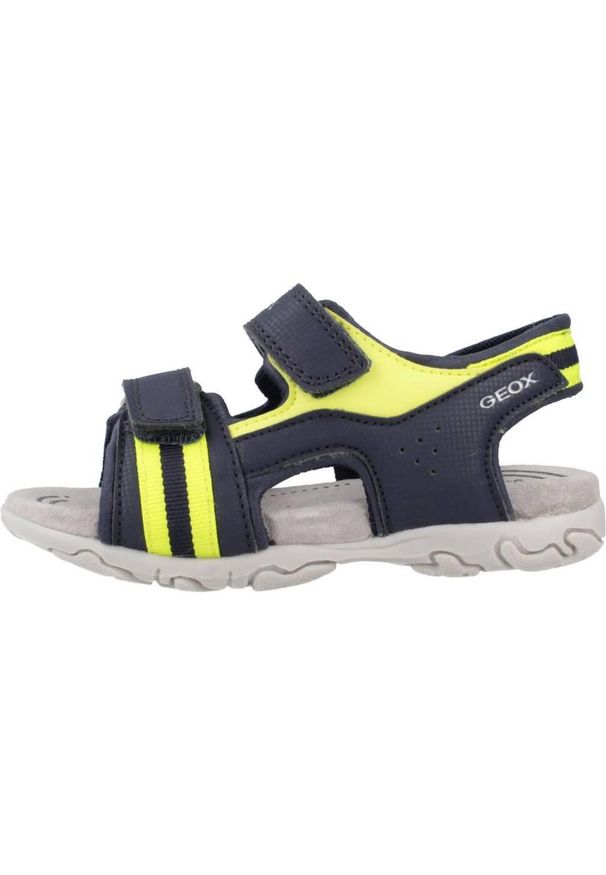 Geox - Sandały GEOX B SANDAL FLAFFEE BOY Niebieski. Kolor: niebieski. Materiał: tkanina, syntetyk. Sezon: lato