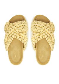 Inuikii Klapki Woven 70104-105 Żółty. Kolor: żółty. Materiał: materiał #4