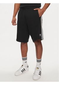 Adidas - adidas Szorty sportowe adicolor 3-Stripes IU2337 Czarny Regular Fit. Kolor: czarny. Materiał: bawełna. Styl: sportowy #1