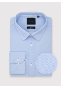 Pako Lorente - PAKO LORENTE - Dzianinowa koszula męska mikrowzór. Typ kołnierza: kołnierzyk klasyczny. Materiał: dzianina. Długość rękawa: długi rękaw. Długość: długie #5