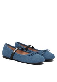 Love Moschino - LOVE MOSCHINO Baleriny JA11121G1OJO5700 Niebieski. Kolor: niebieski. Materiał: materiał #3