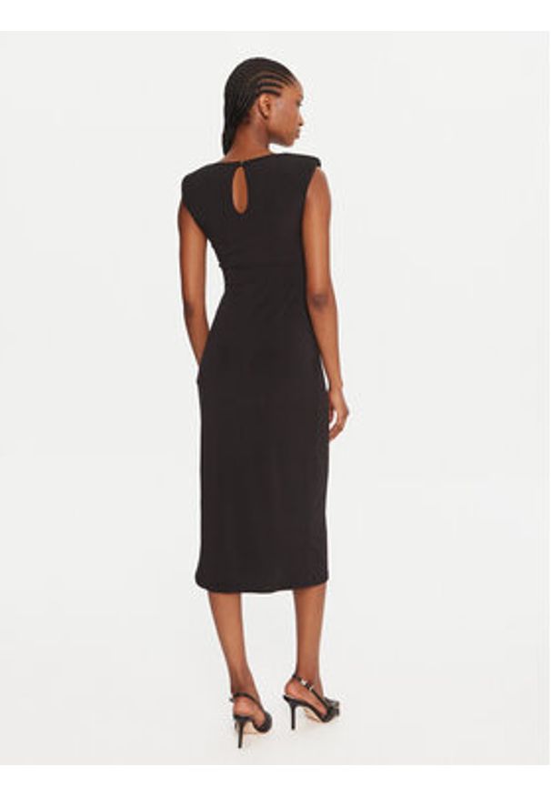 Rinascimento Sukienka koktajlowa CFC0020145002 Czarny Slim Fit. Kolor: czarny. Materiał: syntetyk. Styl: wizytowy