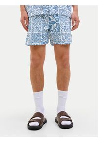 Jack & Jones - Jack&Jones Szorty kąpielowe Maui 12277730 Błękitny Regular Fit. Kolor: niebieski. Materiał: syntetyk