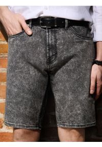 Sinsay - Szorty jeansowe slim - szary. Kolor: szary. Materiał: jeans