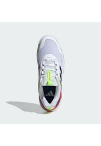 Adidas - Buty halowe Crazyflight 6. Kolor: biały, czerwony, wielokolorowy. Sport: siatkówka