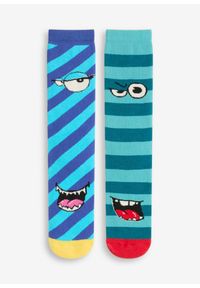 bonprix - Skarpety termiczne dla dzieci (2 szt.). Kolor: czarny. Wzór: kolorowy #1