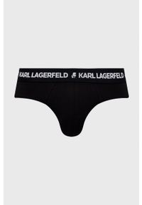 Karl Lagerfeld Slipy (3-pack) 211M2103 męskie kolor czarny. Kolor: czarny #4