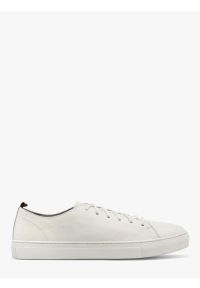 Ryłko - Białe półbuty sportowe. Kolor: biały. Materiał: skóra. Wzór: kolorowy. Styl: sportowy #1